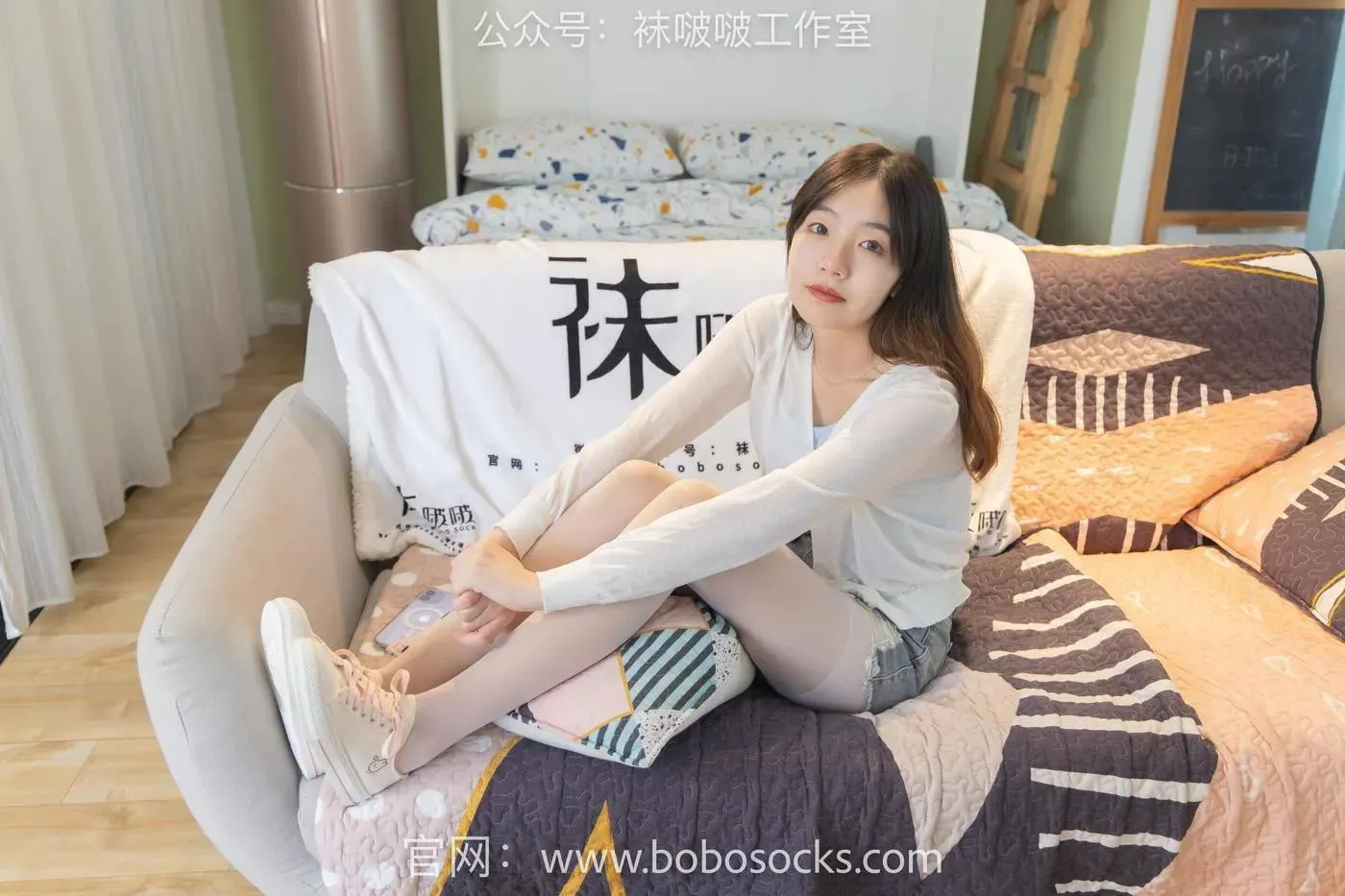 [BoBoSocks袜啵啵]NO.102 小甜豆-板鞋、白丝 [140P]插图2
